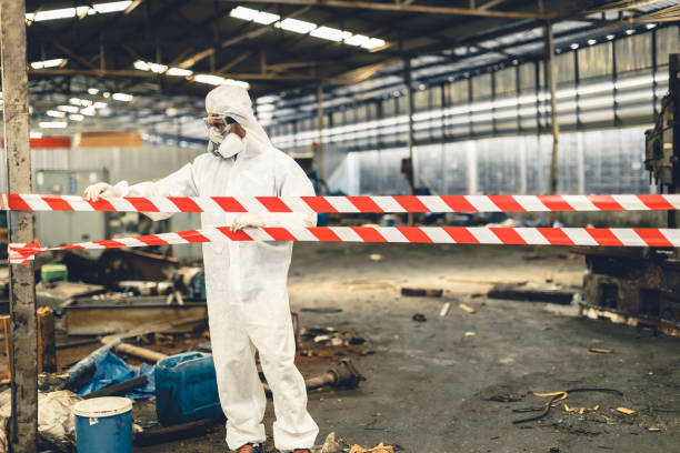 Professional Crime Scene Cleanup technician working in West Long Branch, NJ